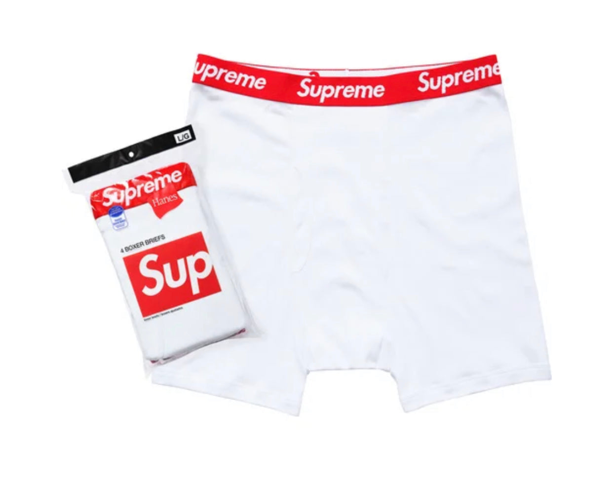 🇺🇸 SUPREME HANES BOXER (4 PACK) 2色 4條裝