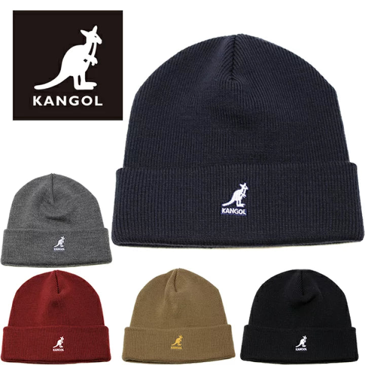 🇯🇵 KANGOL ACRYLIC CUFF PULL-ON 冷帽 黑色